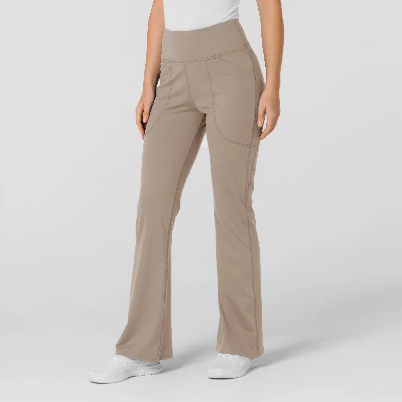 RENEW Knit Women's Flare Yoga Scrub Pant - Haze