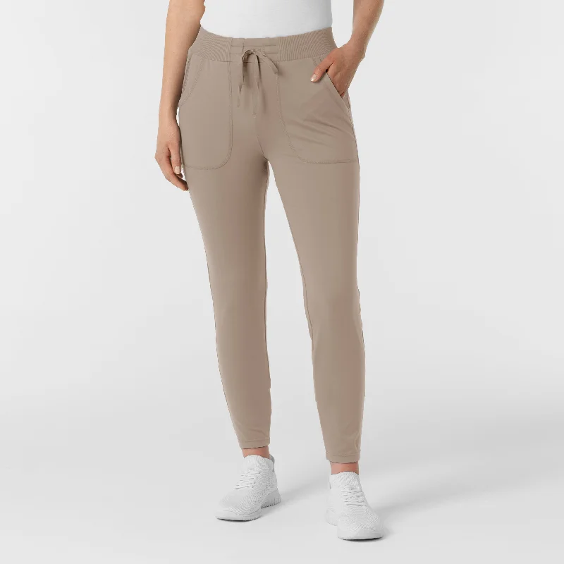 RENEW Knit Women's Track Scrub Pant - Haze