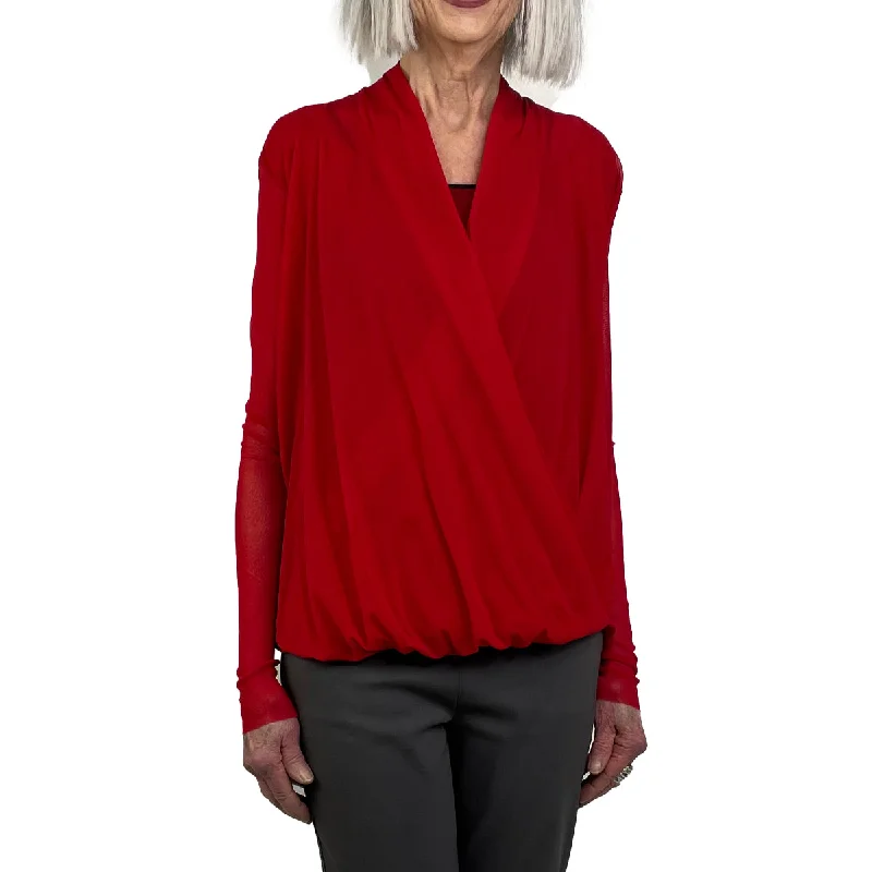 ASYMMETRIC SURPLICE TUNIC