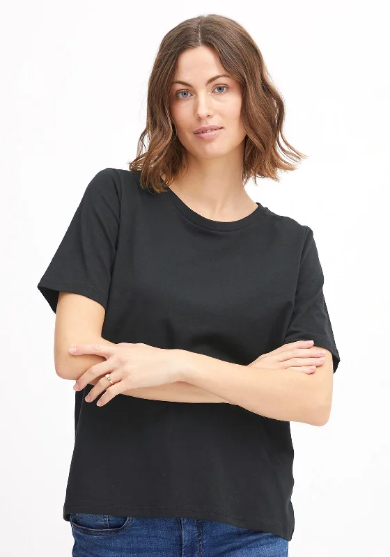 Fransa Basic T-Shirt, Black