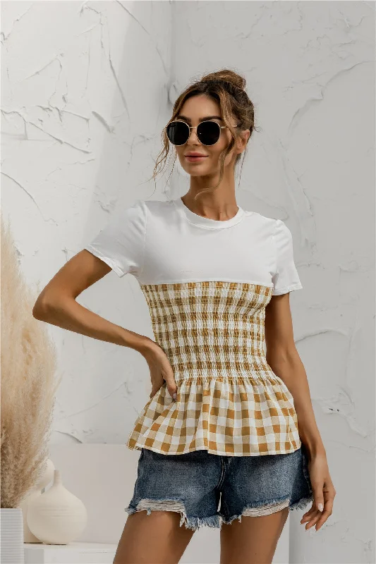 Julia Fashion - Tight Waist-line Spring Fall Top