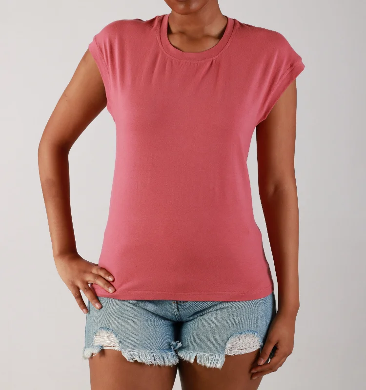 "MUSCLE"- TEE - PINK