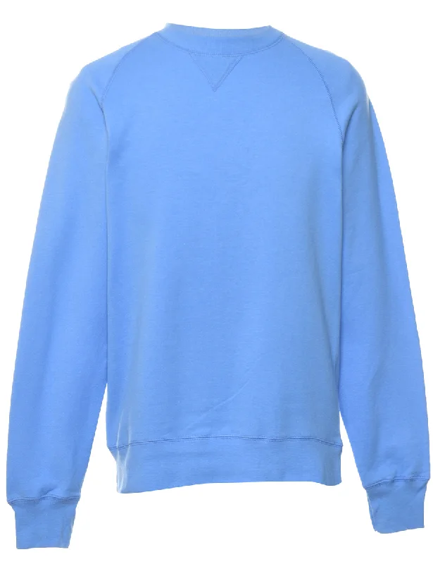 Light Blue Plain Sweatshirt - S