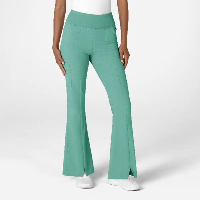 RENEW Women's Cargo Flare Scrub Pant - Turquoise