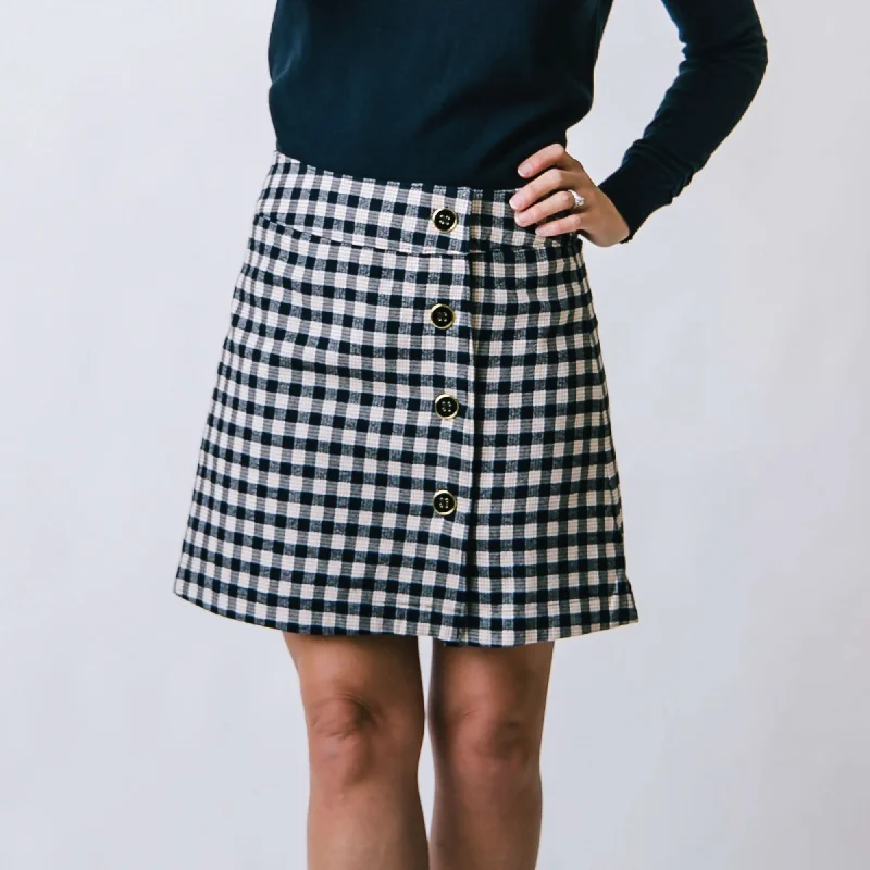 Flannel Mini Skirt