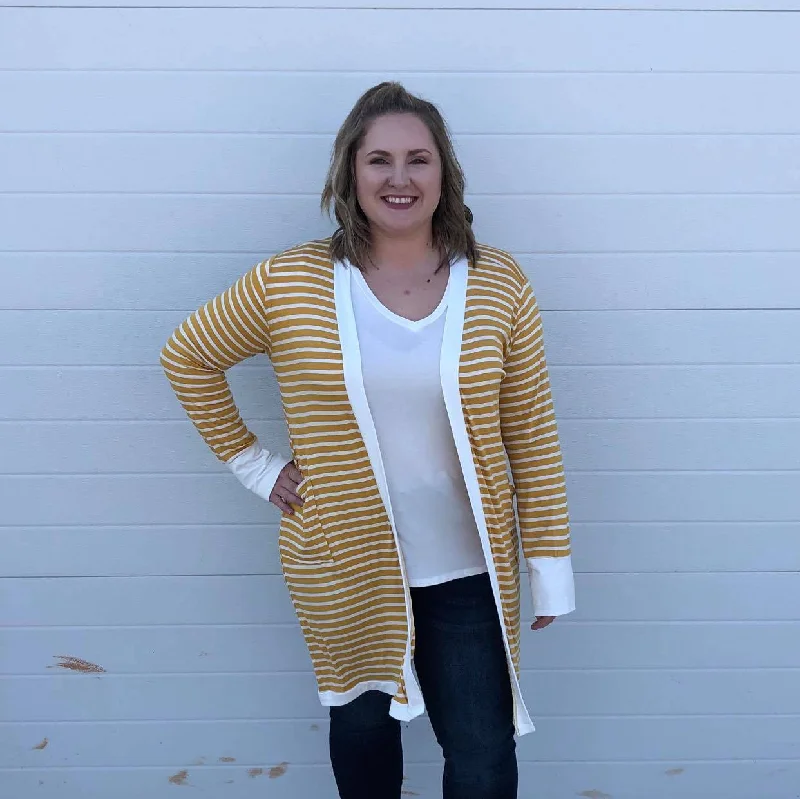 Jaci Striped Cardigan