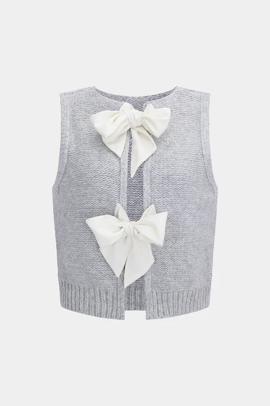 Knit Bow Vest