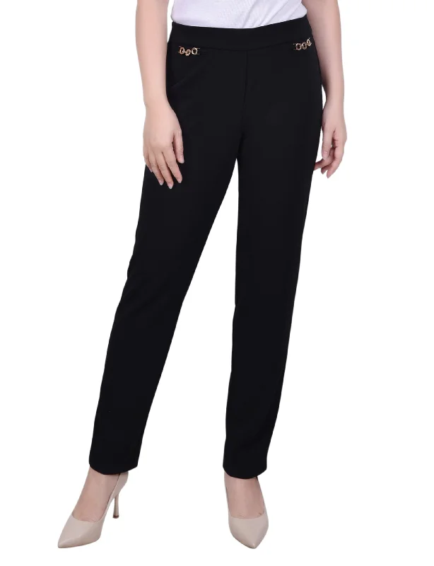 Petite Scuba Crepe Ankle Pant