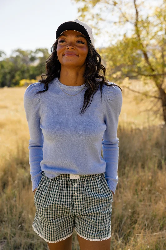 The Rain Clouds Puff Sleeve Sweater