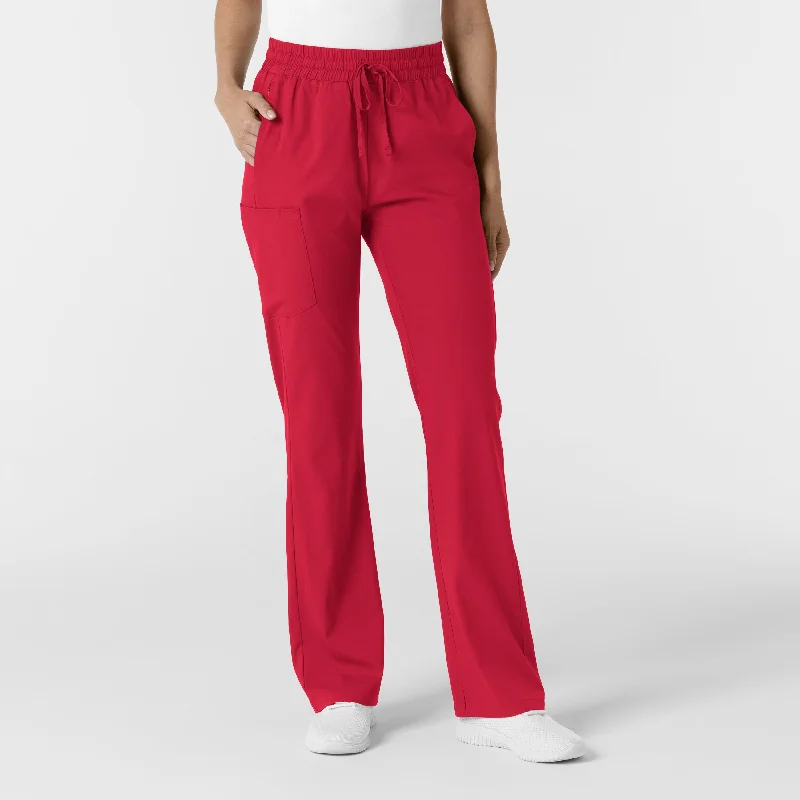 Boundless Women's Bootcut Scrub Pant - Red