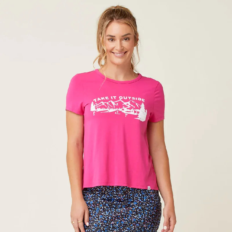 Aila Graphic Short-Sleeve Top