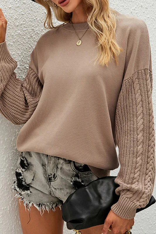 TastyHottie - Crew Neck Twisted Long Sleeve Sweater